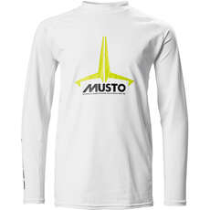 Musto Youth Insignia UV Fast Dry Rash Guard - White 80803