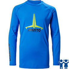 Musto Youth Insignia UV Fast Dry Rash Guard - Brilliant Blue 80803