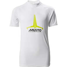 Musto Youth Insignia UV SS Fast Dry Rash Guard - White 80802