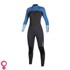 Mystic Womens Brand 3/2mm BZip Flatlock Full Wetsuit - Menthol Blue Mystic Womens Brand 3/2mm BZip Flatlock Full Wetsuit - Menthol Blue