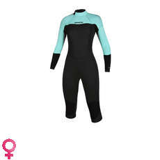 Mystic Womens Brand 3/2mm Back-Zip Flatlock Longarm Shortleg - Mint Green Mystic Womens Brand 3/2mm Back-Zip Flatlock Longarm Shortleg - Mint Green