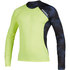 Mystic Crossfire Longsleeve Rash Vest - Navy/Lime - 200149