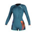 Mystic Womens Diva 2/2mm Front-Zip Longarm Shorty Wetsuit - Teal