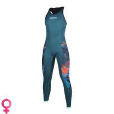 Mystic Womens Diva 2/2mm Back-Zip Long John Wetsuit - Teal Mystic Womens Diva 2/2mm Back-Zip Long John Wetsuit - Teal