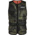 2023 Mystic MAJESTIC Wake Boarding Front-Zip Buckle Impact Vest - Brave Green