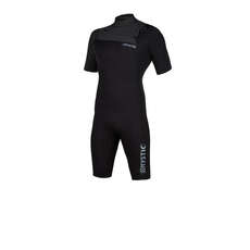 Mystic MARSHALL 3/2 Shorty Front Zip Wetsuit - Black/Mint Mystic MARSHALL 3/2 Shorty Front Zip Wetsuit - Black/Mint