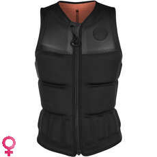 Mystic Womens DAZZLED Wake Boarding Front-Zip Impact Vest - Black Allover Mystic Womens DAZZLED Wake Boarding Front-Zip Impact Vest - Black Allover
