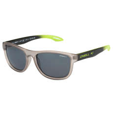 ONeill ONS Coast Polarised Sunglasses - Matt Grey & Lime / Silver Mirror