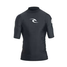 Rip Curl Corpo Short Sleeve UV Rash Guard WLE4KM - Black