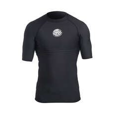 Rip Curl Flashbomb Short Sleeve Polypro Thermal Rash - Black Rip Curl Flashbomb Short Sleeve Polypro Thermal Rash - Black