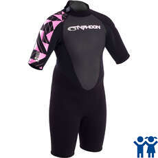 Typhoon Storm Girls 3mm Shorty Wetsuit - Bright Pink - 250953 Typhoon Storm Girls 3mm Shorty Wetsuit - Bright Pink - 250953