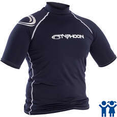 Typhoon Junior Short Sleeve Rash Vest - Dark Teal 430071