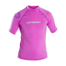 Typhoon Junior Short Sleeve Rash Vest - Violet