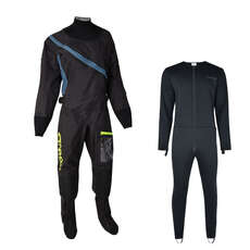 2023 Typhoon Ladies Ezeedon 4 Drysuit 100175 & Undersuit - Black