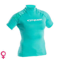Typhoon Womens Short Sleeve Rash Vest - Aqua Green Typhoon Womens Short Sleeve Rash Vest - Aqua Green