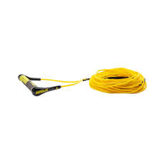 Hyperlite SG Handle with 70ft Fuse Wakeboard Tow Rope - Yellow