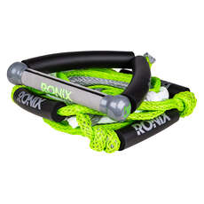 Ronix 25' Bungee Surf Rope with Handle - Green/Silver