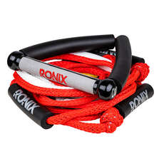 Ronix 25' Bungee Surf Rope with Handle - Red/Silver
