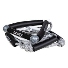 Ronix 25' Bungee Surf Rope with Handle - Silver/White