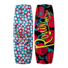 Ronix Girl's August Boat Board - White/Pink/Blue/Yellow