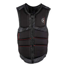 Ronix One Custom Fit BOA Impact Wake Vest - Charcoal/Red