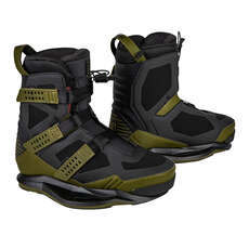 Ronix Suprem EXP Intuition Wakeboard Boot - Olive/Red