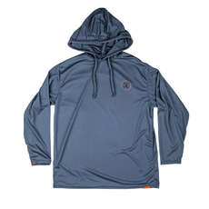 Ronix UV Shade/Wick Dry Hoodie - Grey/Orange