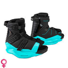 Ronix Women's Halo Wakeboard Boot - Black/Blue Orchid