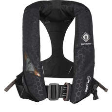 Crewsaver Crewfit+ 180N Pro Lifejacket - Black - Auto Harness Light & Hood