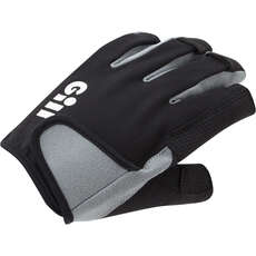 Gill Deckhand Short Finger Sailing Gloves  - Black