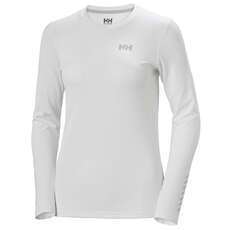 Helly Hansen Womens Lifa Active Solen LS Top 2023 - White 49352