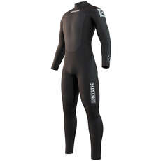 Mystic Brand 3/2mm Back-Zip Flatlock Wetsuit  - Black 210312