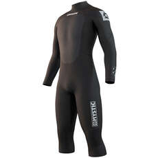 Mystic Brand 3/2mm Back-Zip Shortleg Flatlock Wetsuit  - Black 210313