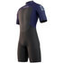 Mystic Brand 3/2mm Back-Zip  Shorty Wetsuit 2023 - Night Blue 210316