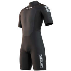 Mystic Brand 3/2mm Back-Zip  Shorty Wetsuit  - Black 210316