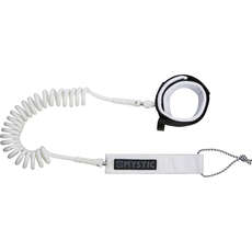 Mystic SUP Coiled Leash  - 8ft or 10ft - White