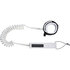 Mystic SUP Coiled Leash 2022 - 8ft or 10ft - White 210151