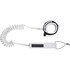 Mystic SUP Coiled Leash 2023 - 8ft or 10ft - White 210151