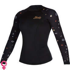 Mystic Womens Diva 2mm Long Sleeve Neoprene Vest - Black 200075 Mystic Womens Diva 2mm Long Sleeve Neoprene Vest - Black 200075