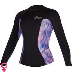 Mystic Womens Diva 2mm Long Sleeve Neoprene Vest - Black/Purple 200075 Mystic Womens Diva 2mm Long Sleeve Neoprene Vest - Black/Purple 200075