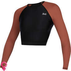 Mystic Womens Diva Longsleeve Crop Rash - Rusty Red 210269 Mystic Womens Diva Longsleeve Crop Rash - Rusty Red 210269