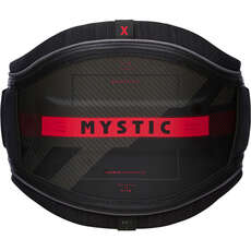 Mystic Majestic X Waist Harness No Spreader Bar - Black/Red 210017