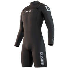 Mystic Star 3/2mm GBS Double FZip Longarm Shorty Wetsuit  - Black