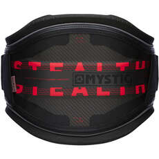 Mystic Stealth Carbon Waist Harness No Spreader Bar  - Black/Red 200090