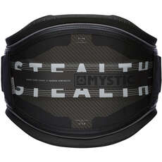 Mystic Stealth Carbon Waist Harness No Spreader Bar  - Black/White 200090