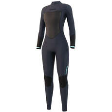 Mystic Womens Brand 3/2mm Back-Zip Flatlock Wetsuit - Night Blue 210319