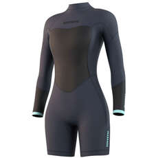 Mystic Womens Brand 3/2mm Longarm Shorty Wetsuit 2023 - Night Blue 210322