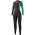 Mystic Womens Diva 3/2mm Front Zip Wetsuit - Black/Mint 210077