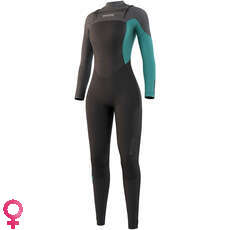 Mystic Womens Diva 4/3mm Front Zip Wetsuit - Black/Mint 210076 Mystic Womens Diva 4/3mm Front Zip Wetsuit - Black/Mint 210076