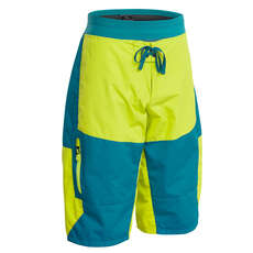 Palm Horizon Kayaking Shorts  - Teal/Citrus 12614